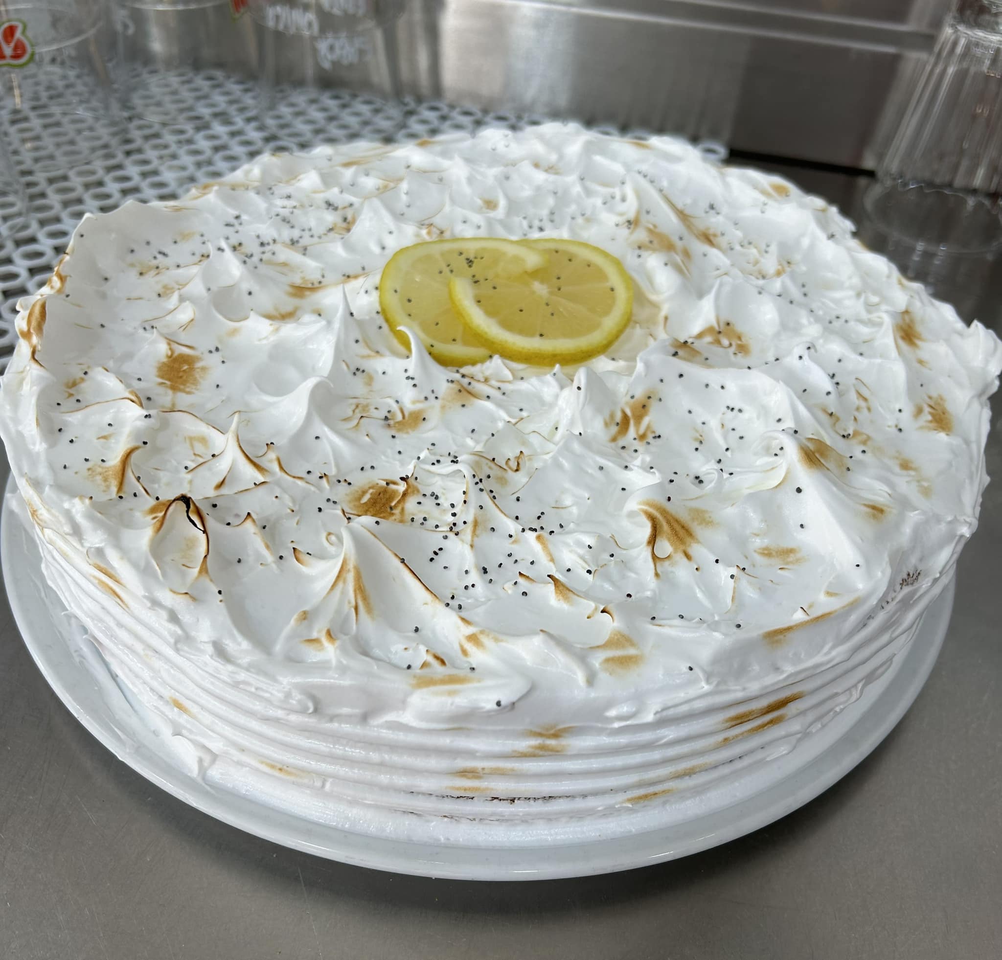 Bolo de Limão com Sementes de Papoila